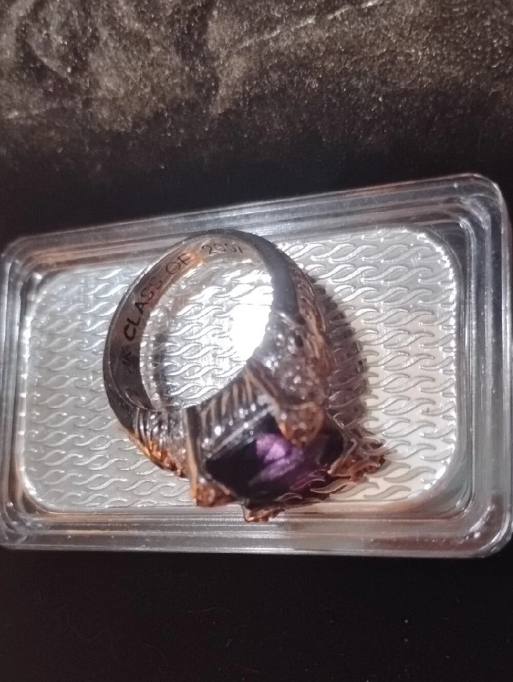 Elegant Purple Gemstone Cocktail Ring - Women Jewelry